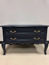 Load image into Gallery viewer, Painted French Provincial Two Drawer Chest with Brass Hardware