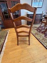 Load image into Gallery viewer, Dining Room Table with Two 18" Leaves, 4 Rush Seat Side Chairs & 2 Arm Chairs from Walter Wabash