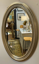Load image into Gallery viewer, Brushed Silver/Gold Oval Mirror