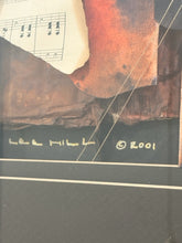 Load image into Gallery viewer, Framed Mixed Media Collage "Etude" by Lee Hill, signed with Certificate of Authenticity