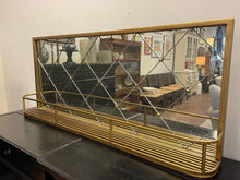 Load image into Gallery viewer, Wilshire Bar Shelf with Diamond Antique Mirror from Ballard Designs