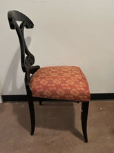 Load image into Gallery viewer, Black Lacquered, Lyre Shaped Splat Back Chair