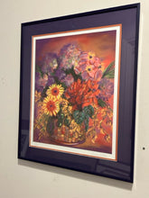 Load image into Gallery viewer, Original Giclee of Colorful Flowers in Basket by Susan Willis, signed & numbered