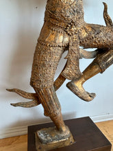 Load image into Gallery viewer, Vintage Gilt Bronze Thai Statue of Prince Phra Rama