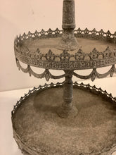 Load image into Gallery viewer, Grey Metal Tiered Tabletop Stand