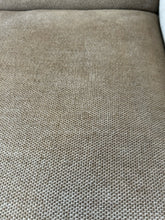 Load image into Gallery viewer, Beige Upholstered Bench Style Loveseat with Suede Covered Legs