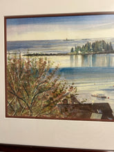 Load image into Gallery viewer, Original Watercolor of Water Scene by John M.T. Seitzer, signed