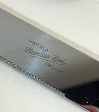 Load image into Gallery viewer, Stainless Steel Wedding Knife and Server Set from Sheffield England