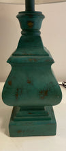 Load image into Gallery viewer, Distressed Green Table Lamp