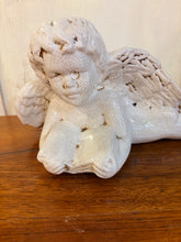 Load image into Gallery viewer, Antiqued Ceramic Cherub Figurine from Deruta Italy