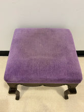 Load image into Gallery viewer, Purple Corduroy Upholstered Stool/Ottoman