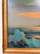 Load image into Gallery viewer, Original Oil "Sunset along the Shore" by Lester Chaney, signed
