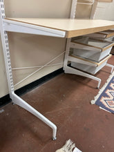 Load image into Gallery viewer, Elfa System Work Station Desk with Shelves & Baskets