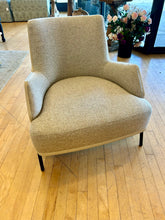 Load image into Gallery viewer, Upholstered Arm Chair with Leather Back from Nicoline Italia
