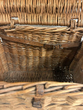 Load image into Gallery viewer, Large Vintage Fishing Creel with Canvas Strap