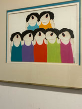 Load image into Gallery viewer, Framed Print "Ten Singing Ladies" by Borys Buzkij, signed