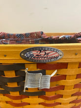 Load image into Gallery viewer, Tall Rectangular American Flag  Longaberger Basket
