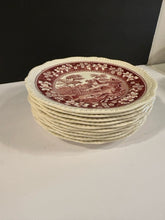 Load image into Gallery viewer, Ten "Tower Pink" Earthenware Dinner Plates from Spode Copeland