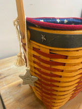Load image into Gallery viewer, Rectangular 2001 Whistle Stop American Flag Longaberger Basket
