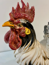 Load image into Gallery viewer, Hand Painted Ceramic Rooster Sculpture from Intrada Italy