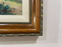 Load image into Gallery viewer, Framed Oil Painting of Path Leading to Village, signed