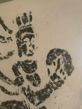 Load image into Gallery viewer, Chinese "Aspara" Hanging Scroll Rubbing in Gold Frame with Plexiglass