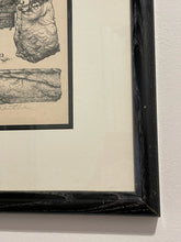 Load image into Gallery viewer, Framed Etching "The Peanut Vendor" by Seymour Rosenthal