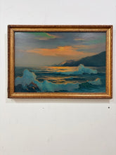 Load image into Gallery viewer, Original Oil "Sunset along the Shore" by Lester Chaney, signed