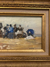 Load image into Gallery viewer, Vintage Seaside Impressionist Oil Painting (II), signed