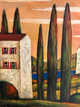 Load image into Gallery viewer, Wall Panel of Tuscany Scene, signed (II)