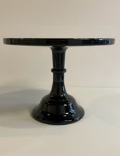 Load image into Gallery viewer, Black Pedestal Cake Stand from Mosser Glass