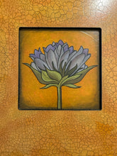 Load image into Gallery viewer, Floral Art Print on Wood Panel by Chip DuPont, signed - Orange