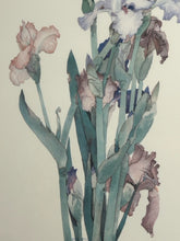 Load image into Gallery viewer, Framed "Symphony Iris" Poster by Gary Bukovnik for the San Francisco Symphony