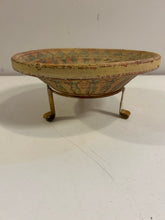 Load image into Gallery viewer, Vintage Terracotta Bowl on Iron Stand