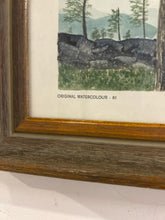 Load image into Gallery viewer, Framed Original Watercolor "Just Beyond the Top" by Jack Scott, signed