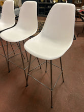 Load image into Gallery viewer, Set of Three Eames Molded Plastic Bar Stools from Herman Miller