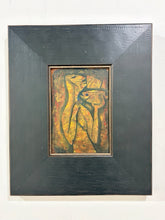 Load image into Gallery viewer, Original Oil Expressionist Painting of Figures and Geometric Shapes