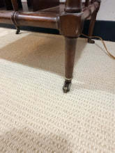 Load image into Gallery viewer, Bamboo & Brass Lamp Table with Magazine Storage on Casters from Frederick Cooper