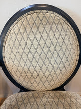 Load image into Gallery viewer, Pair of Tan & Black Upholstered Arm Chairs