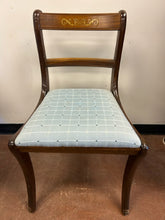 Load image into Gallery viewer, Regency Style Accent Chair with Blue Upholstery
