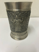 Load image into Gallery viewer, Vintage German Pewter Cup with Embossed Relief-1