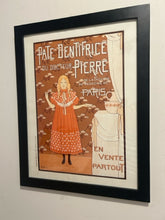 Load image into Gallery viewer, "Pate Denti Frice du Docteur Pierre" Framed French Print