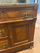 Load image into Gallery viewer, Vintage Marble Top Washstand