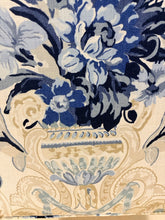 Load image into Gallery viewer, Mahogany English Manor Arm Chair with Schumacher Fabric (Aylesbury Vase Delft) from Parker Southern