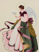 Load image into Gallery viewer, Framed Cross Stitch "Angel of Grace" from Lavender & Lace