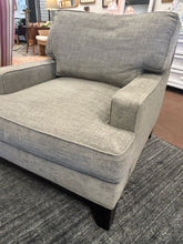 Load image into Gallery viewer, Grey Tweed Armchair from Pottery Barn