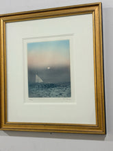 Load image into Gallery viewer, Framed Etching "A Fleur D'eau Suite" by Kaiko Moti, signed & numbered