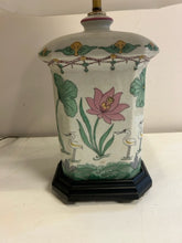 Load image into Gallery viewer, Pair of Floral Porcelain Table Lamps