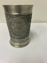 Load image into Gallery viewer, Vintage German Pewter Cup with Embossed Relief-1