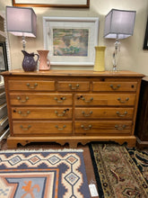 Load image into Gallery viewer, Nine Drawer Knotty Pine Dresser from Thomasville